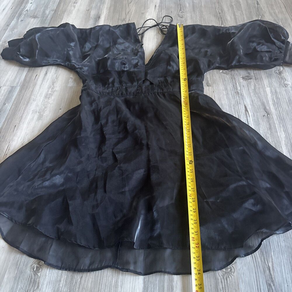 Day + Moon Cosplay Femme  Black Fit  Flare Dark Romantic Goth Dress Size M - Picture 8 of 13
